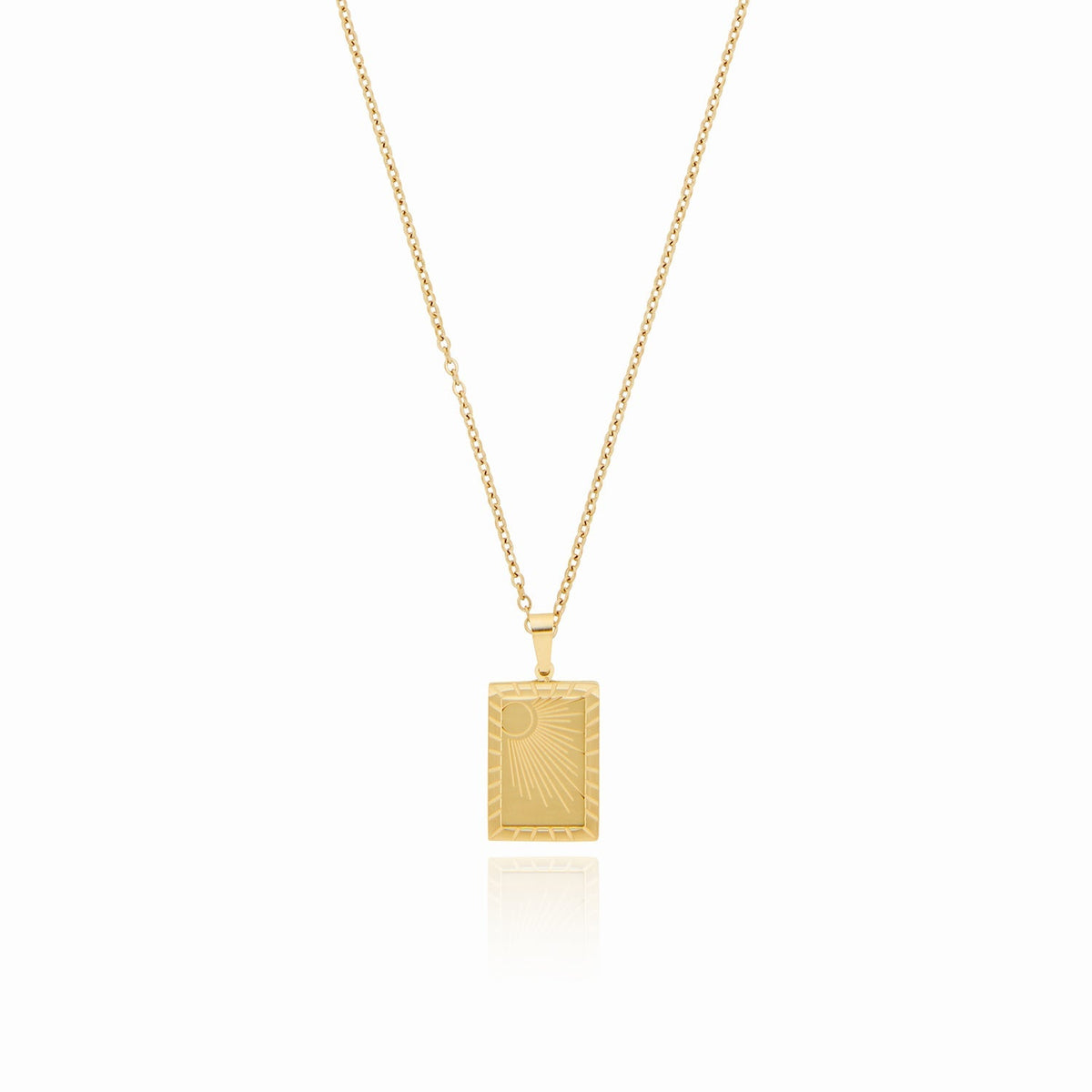 Sunrise Necklace 18k Gold-Plated – ByFirenzzi