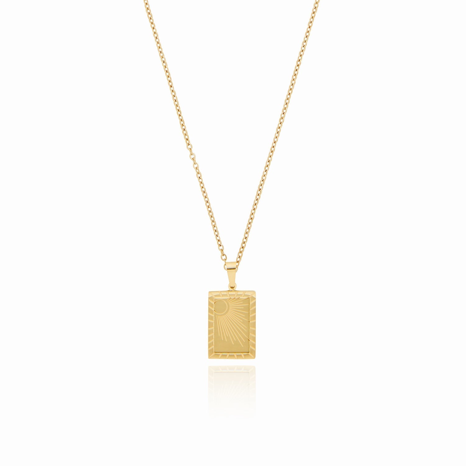 Sunrise Necklace 18k Gold-Plated – ByFirenzzi
