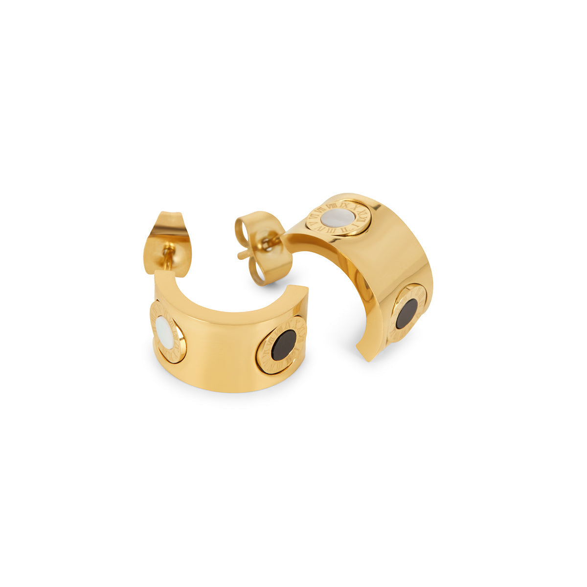 Brincos Romanos Banhado a Ouro 18k - ByFirenzzi