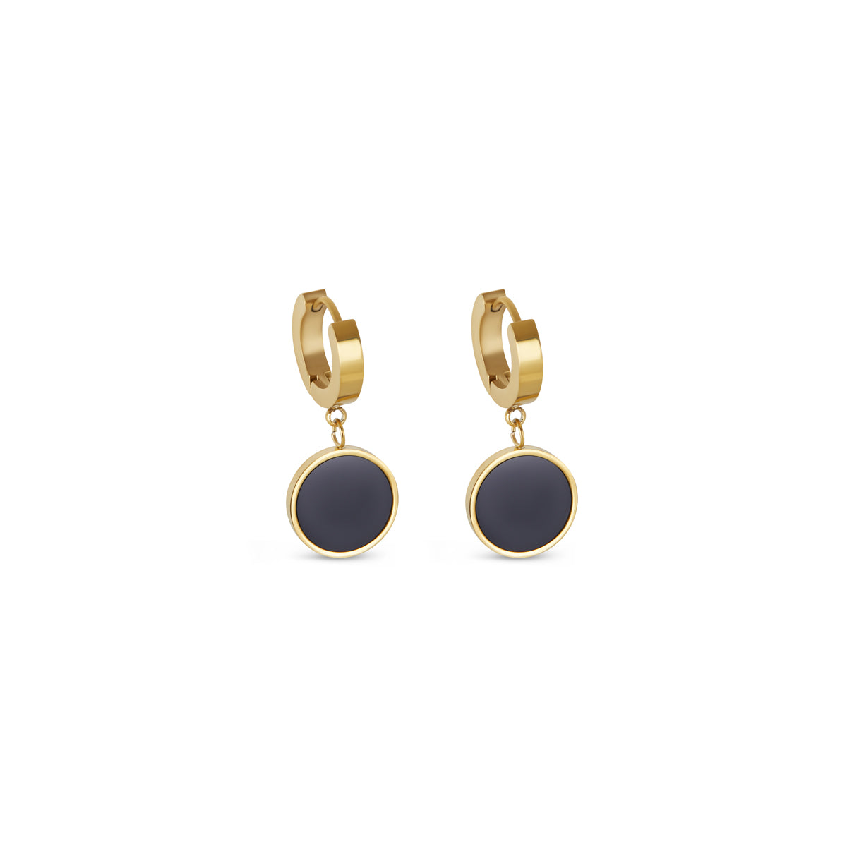 Brincos Noir Banhado in Ouro 18k - ByFirenzzi