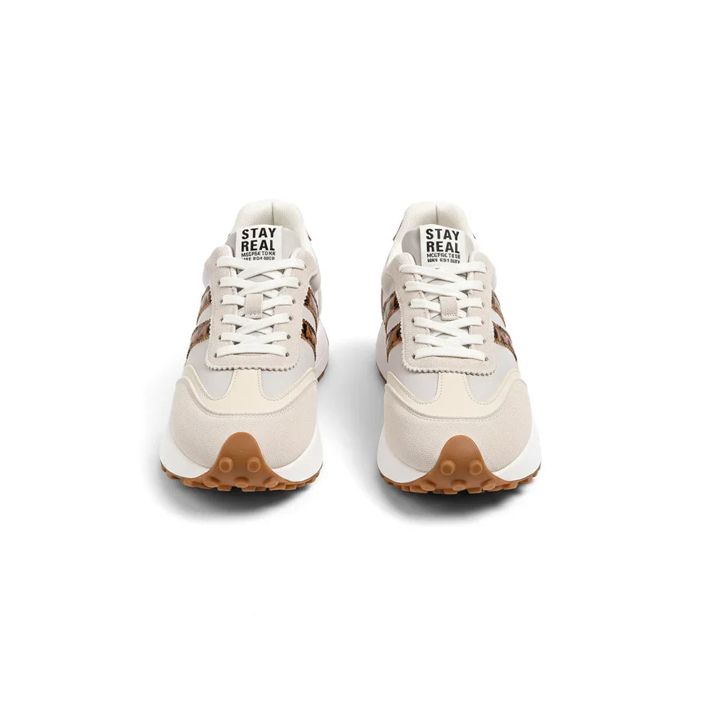 CloudLane Stripe Casual | Leopard Off-White