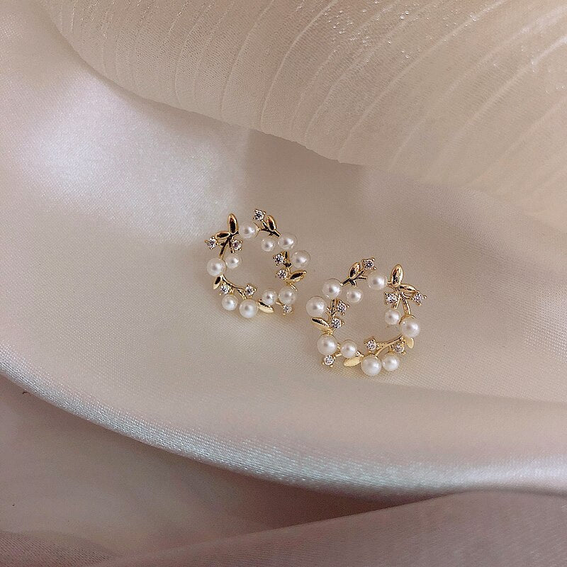 Brinco de Pérola Glamour Banhado a Ouro 18k - ByFirenzzi