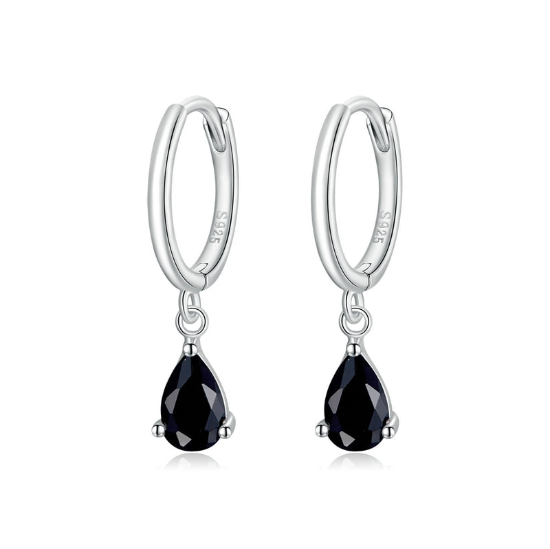 Brinco Argola com Pingente Zircônia Prata 925 - ByFirenzzi