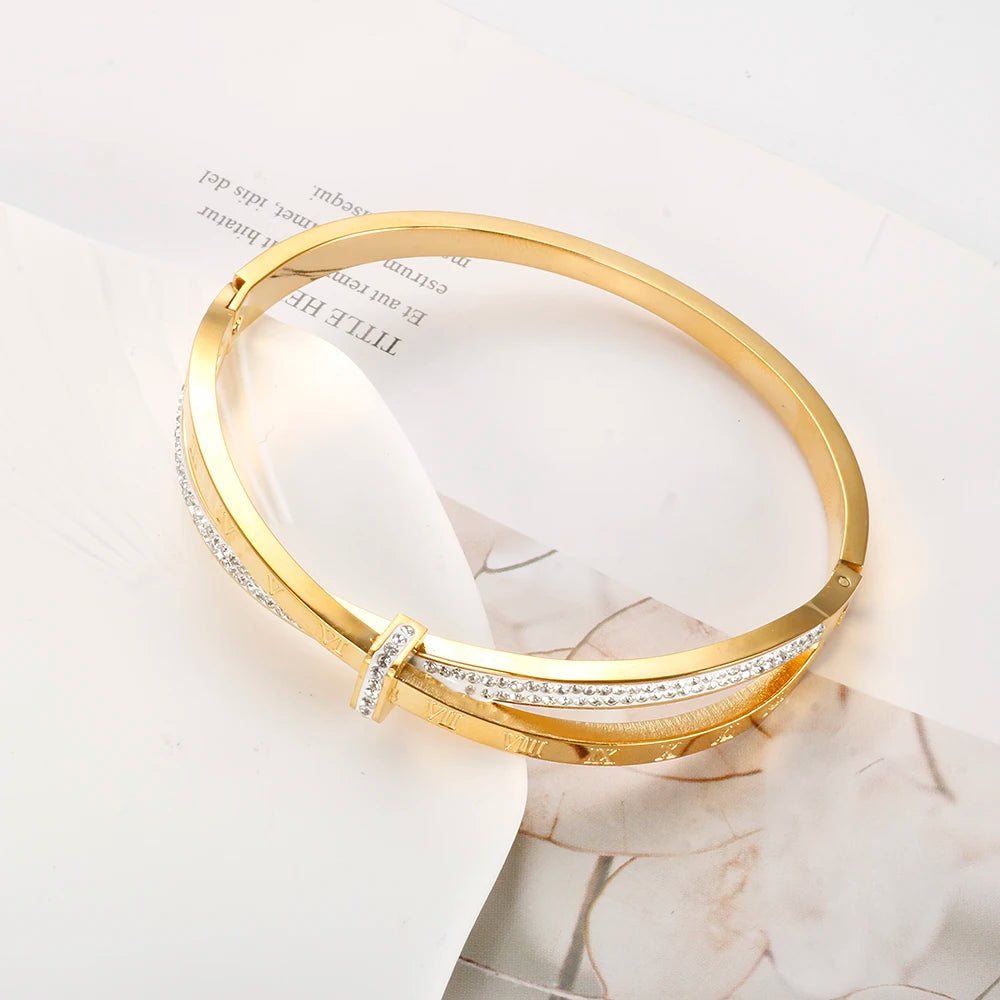 Bracelete Romano Banhado a Ouro 18k - ByFirenzzi