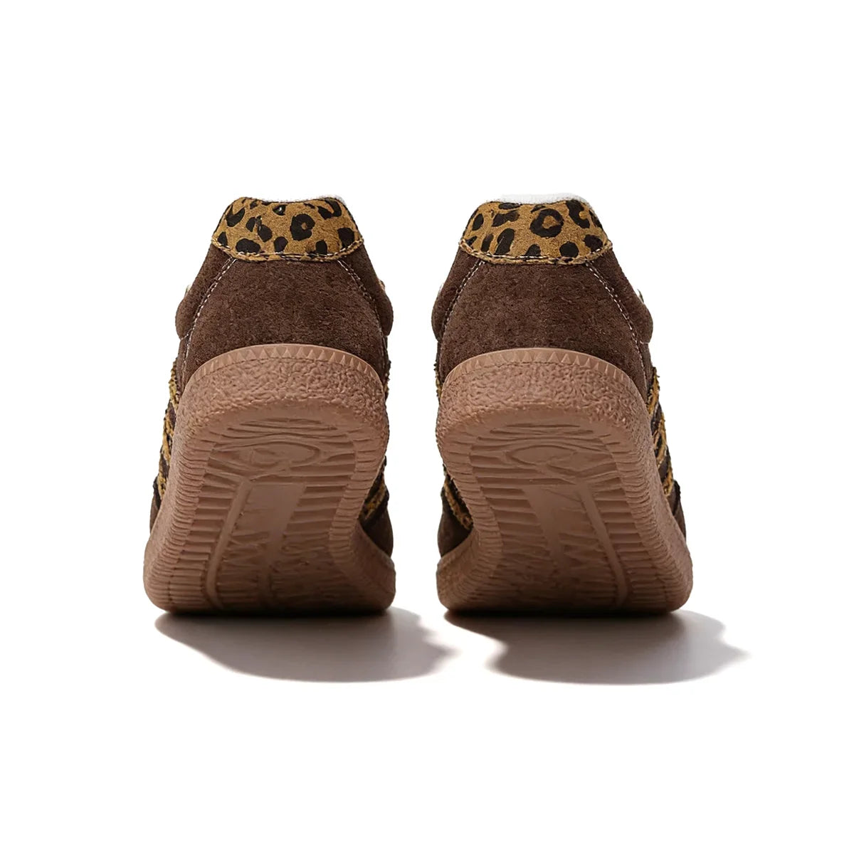 Retro Brown Leopard Sneakers