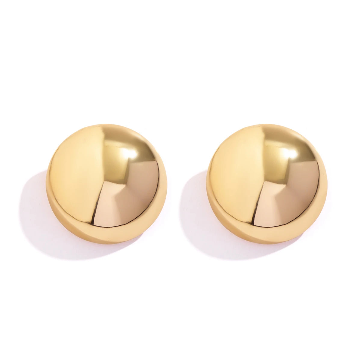 Brincos Studs de bola de ouro Gleaming - ByFirenzzi