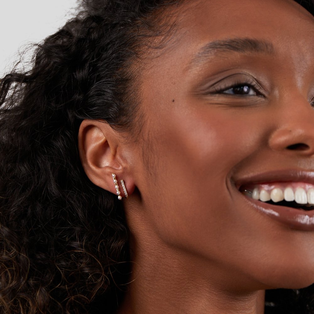 Raya Pearl Earrings 18k Gold-Plated - ByFirenzzi