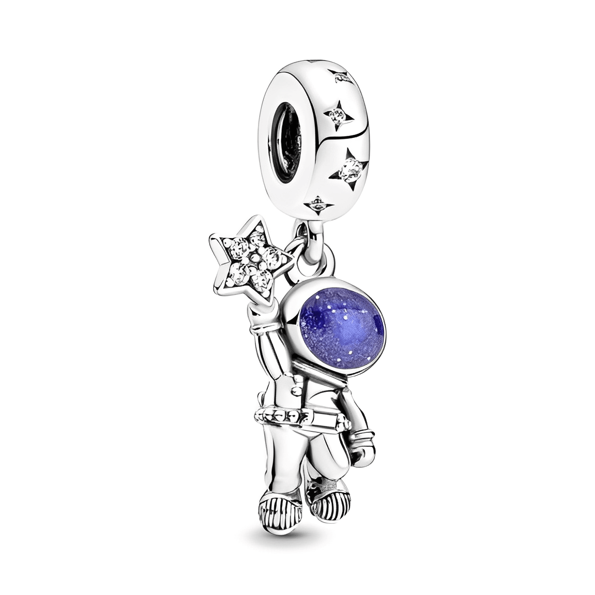 Berloque Astronauta Star Prata 925 - ByFirenzzi