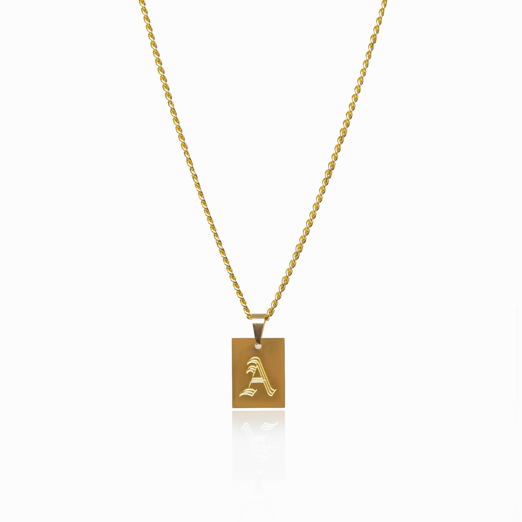 Colar Iniciais Letra Banhado a Ouro 18k - ByFirenzzi