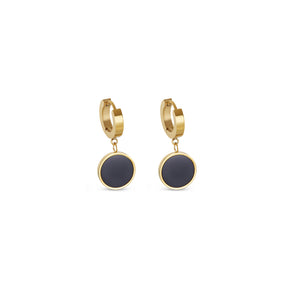 Brincos Noir Banhado in Ouro 18k - ByFirenzzi
