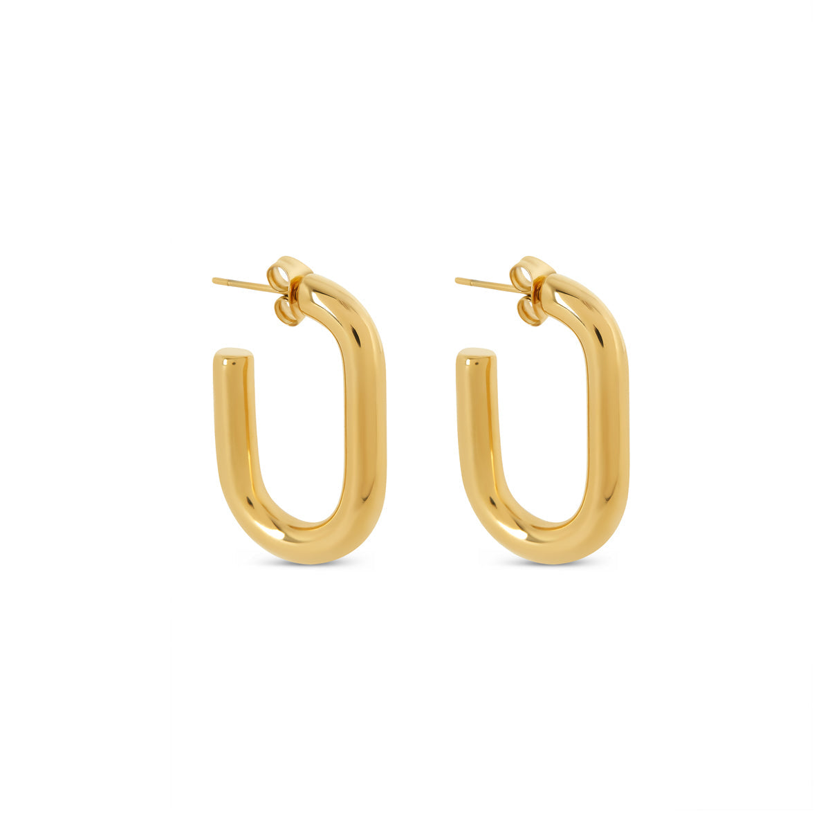 Brincos de Argola Piper Banhado a Ouro 18k - ByFirenzzi