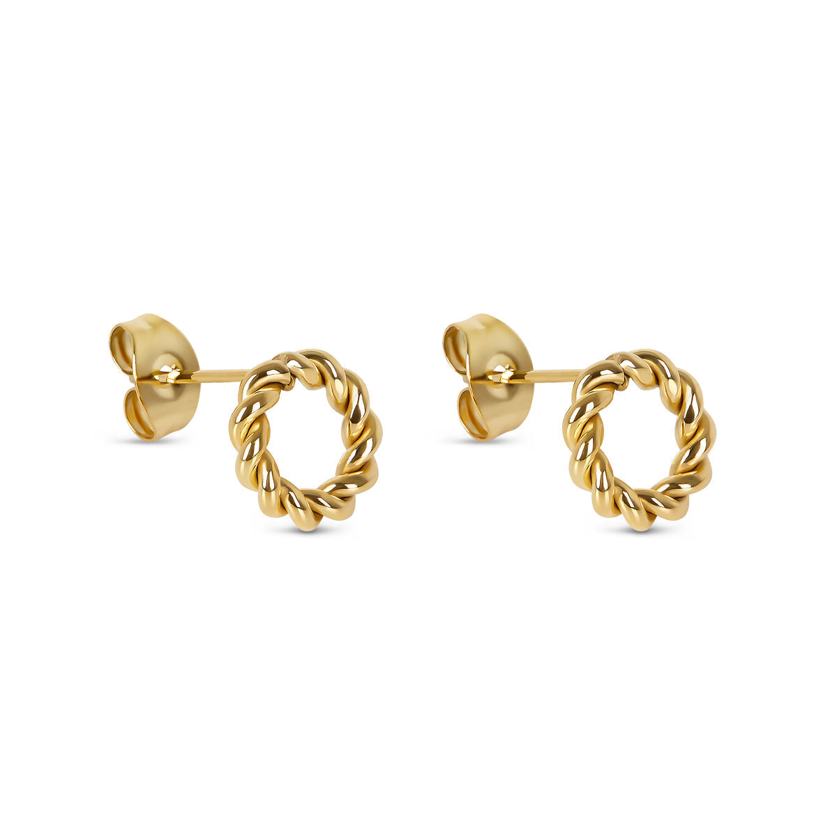 Brincos Corda Banhado a Ouro 18k - ByFirenzzi