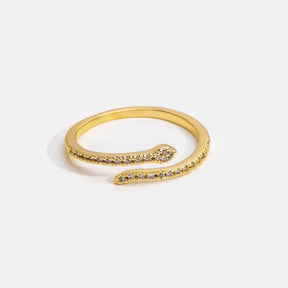 18k Gold-Plated Ciclos Snake Ring – ByFirenzzi
