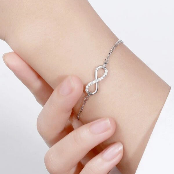 Infinity 925 Sterling Silver Bracelet – ByFirenzzi
