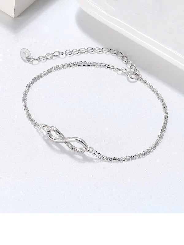 Infinity 925 Sterling Silver Bracelet – ByFirenzzi