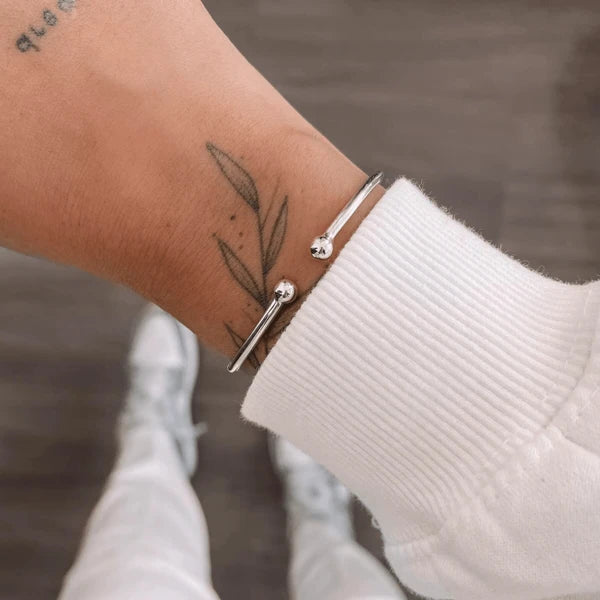 Messina 925 Sterling Silver Bangle – ByFirenzzi