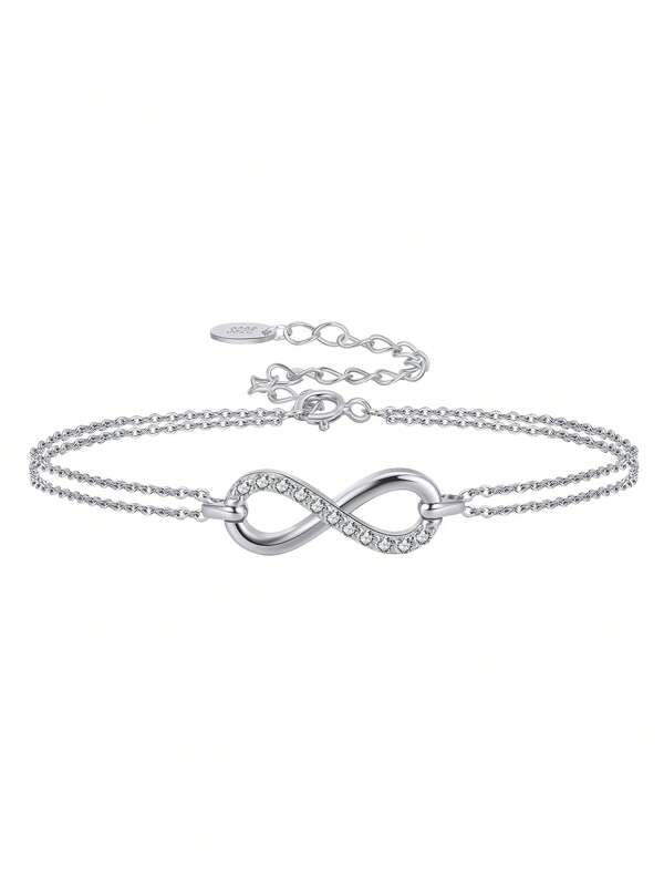 Infinity 925 Sterling Silver Bracelet – ByFirenzzi
