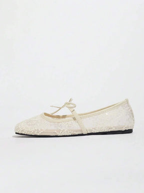 Elowen Lace Mary Jane Ballet Flats
