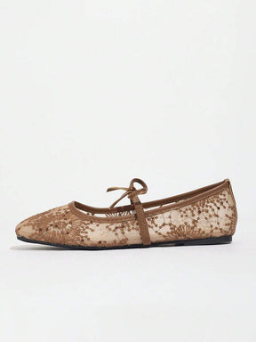 Elowen Lace Mary Jane Ballet Flats