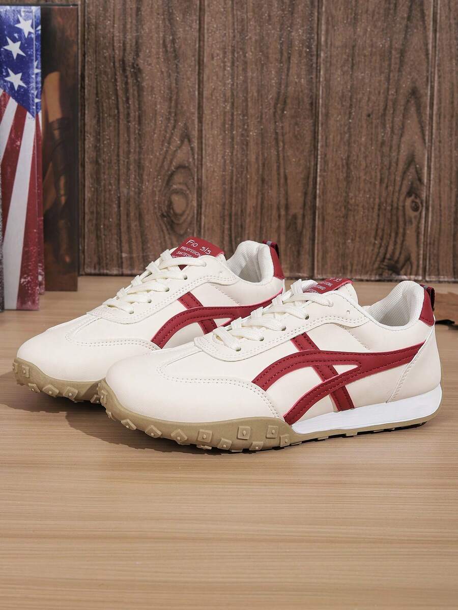 Riverton Court Retro Stripe Gum Sneakers
