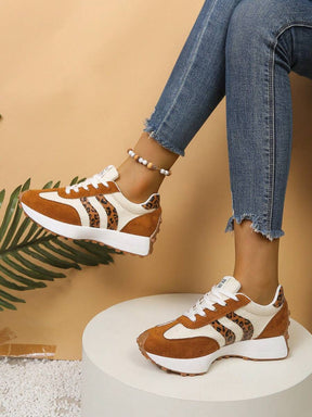 CloudLane Stripe Casual | Luipaardprint Bruin/Gebroken Wit