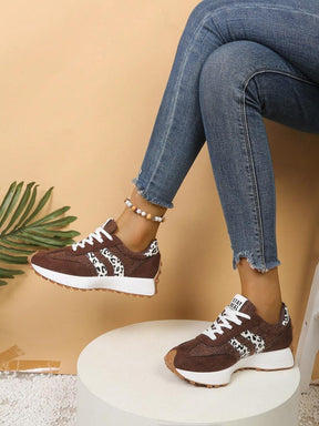 CloudLane Stripe Casual | Luipaardprint Bruin/Gebroken Wit