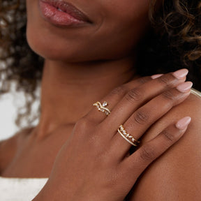 18k Gold-Plated Esmera Ring – ByFirenzzi