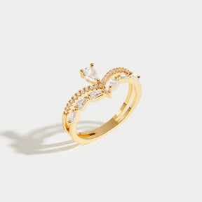 18k Gold-Plated Esmera Ring – ByFirenzzi
