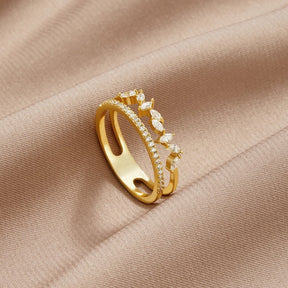 Anel Mia Banhado a ouro 18K