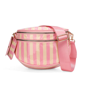 Checkered Crossbody Belt Bag for Women - Spacious Bum Bag for Moms & Daily Travel
