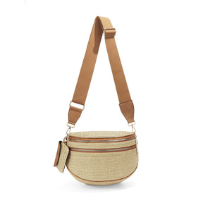 Checkered Crossbody Belt Bag for Women - Spacious Bum Bag for Moms & Daily Travel