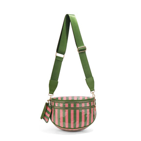 Checkered Crossbody Belt Bag for Women - Spacious Bum Bag for Moms & Daily Travel