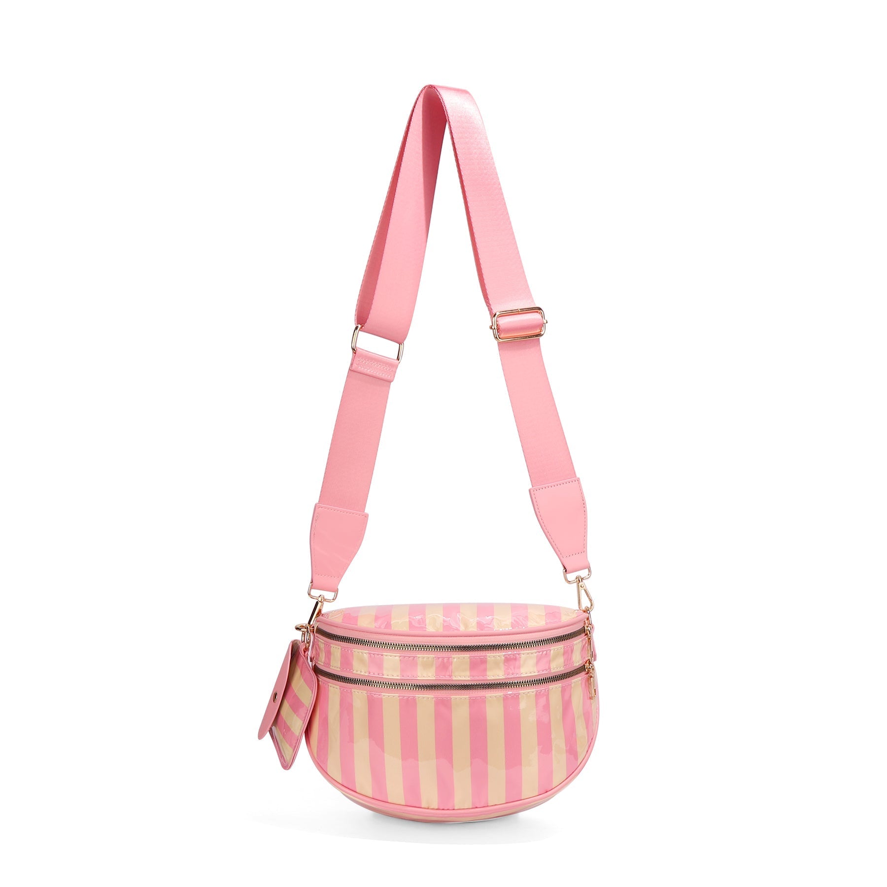 Checkered Crossbody Belt Bag for Women - Spacious Bum Bag for Moms & Daily Travel