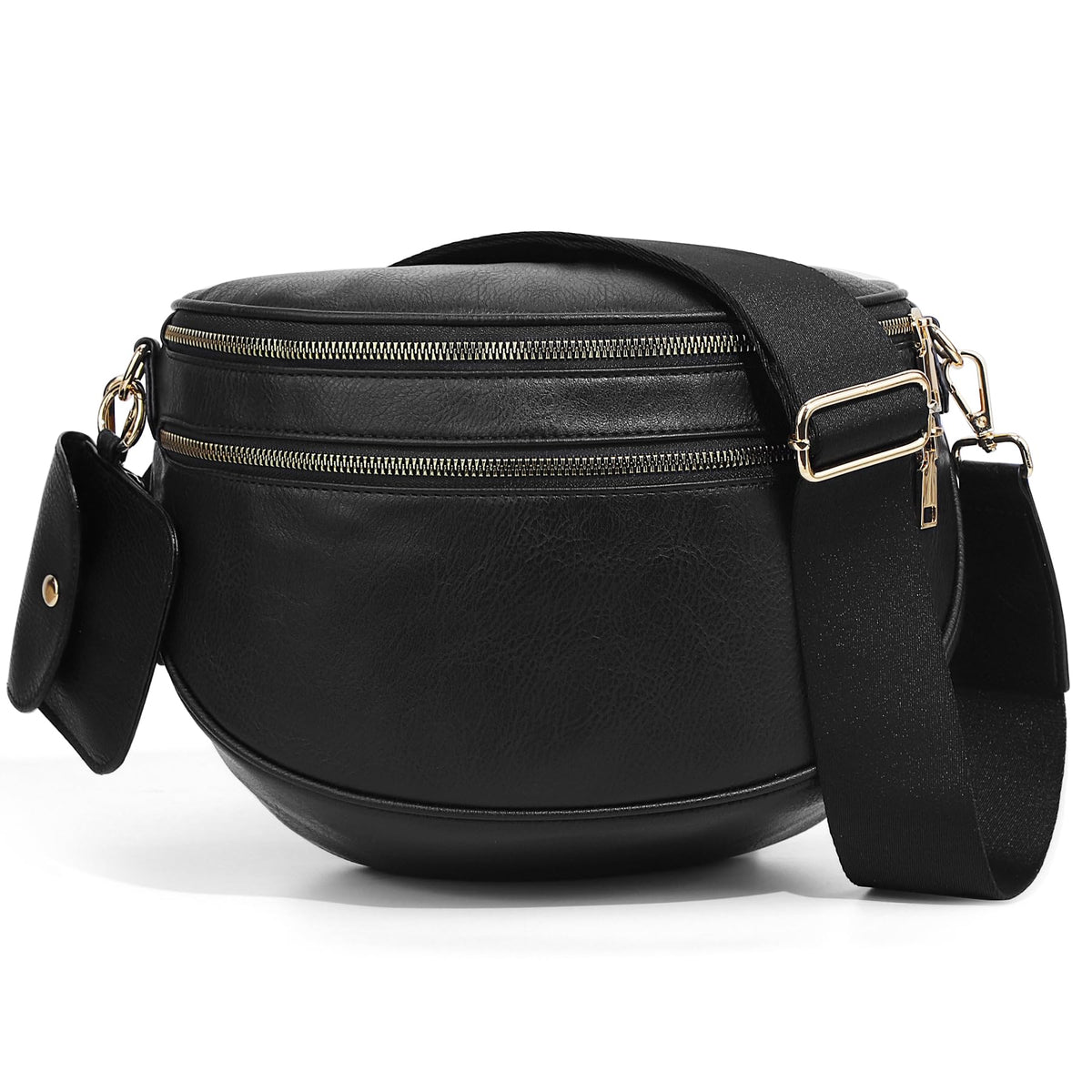 Checkered Crossbody Belt Bag for Women - Spacious Bum Bag for Moms & Daily Travel
