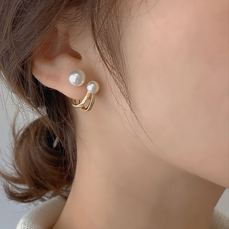 Brinco de Pérola Delicadeza Banhado a Ouro 18k - ByFirenzzi