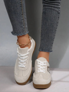 Harbor Court Beige Leopard Gum Sole Sneakers