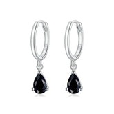 Brinco Argola com Pingente Zircônia Prata 925 - ByFirenzzi