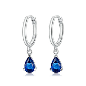Brinco Argola com Pingente Zircônia Prata 925 - ByFirenzzi