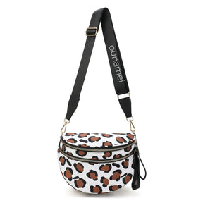 Checkered Crossbody Belt Bag for Women - Spacious Bum Bag for Moms & Daily Travel