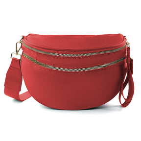Checkered Crossbody Belt Bag for Women - Spacious Bum Bag for Moms & Daily Travel