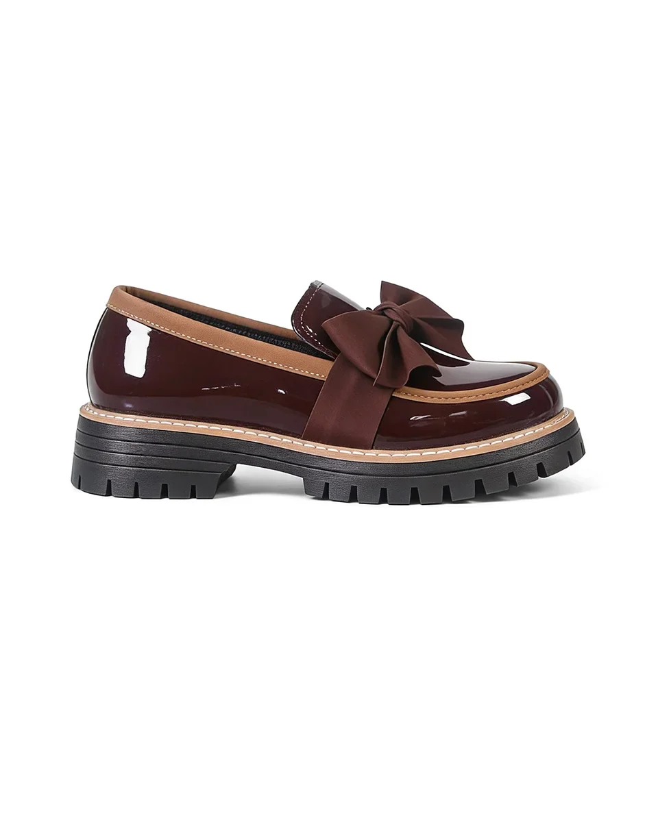 Valerie Bow Platform Loafers