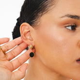 Brincos Noir Banhado in Ouro 18k - ByFirenzzi