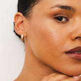Brincos Argolas Nala Banhado em Ouro 18k - ByFirenzzi