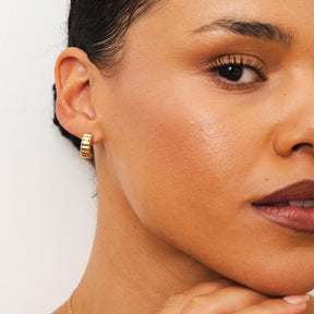 Brincos Argolas Nala Banhado em Ouro 18k - ByFirenzzi