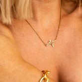 Heartbeat 18k Gold-Plated Necklace – ByFirenzzi