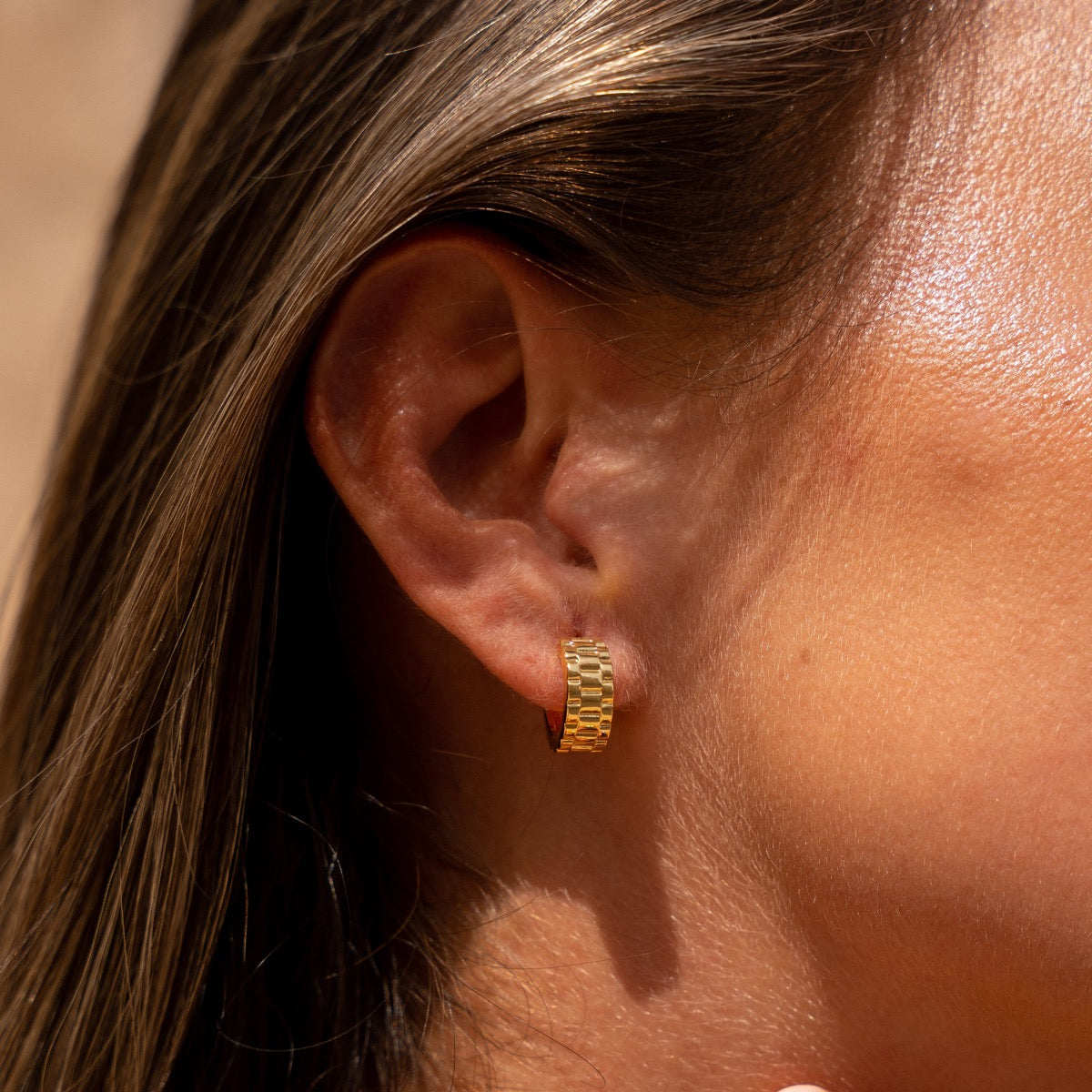 Brincos Argola Mini Bia Banhado a Ouro 18k - ByFirenzzi