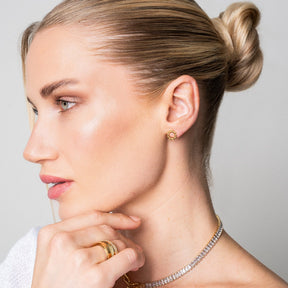 Brincos Corda Banhado a Ouro 18k - ByFirenzzi