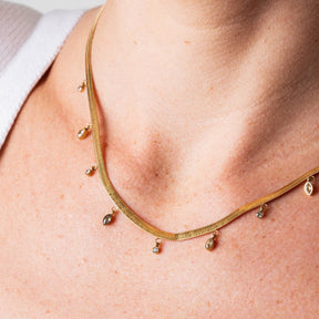 Colar Choker Luz Banhado a Ouro 18k - ByFirenzzi