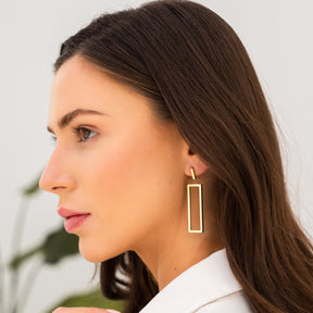 Brincos Minimalista Banhado a Ouro 18k - ByFirenzzi