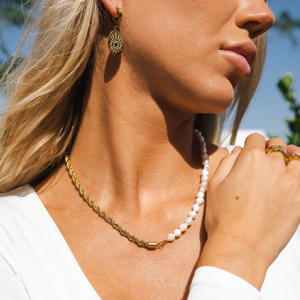 Colar Maria Helena Banhado a Ouro 18K - ByFirenzzi